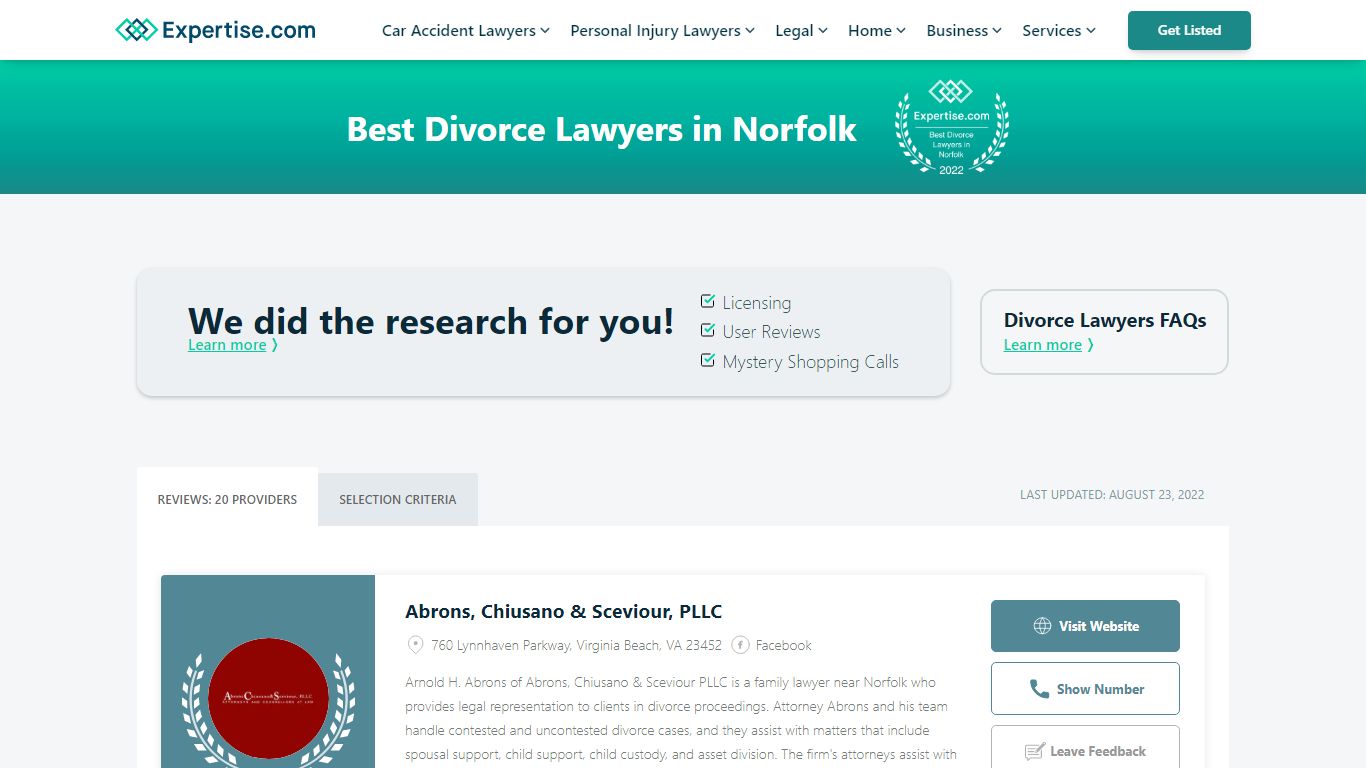 20 Best Norfolk Divorce Lawyers | Expertise.com